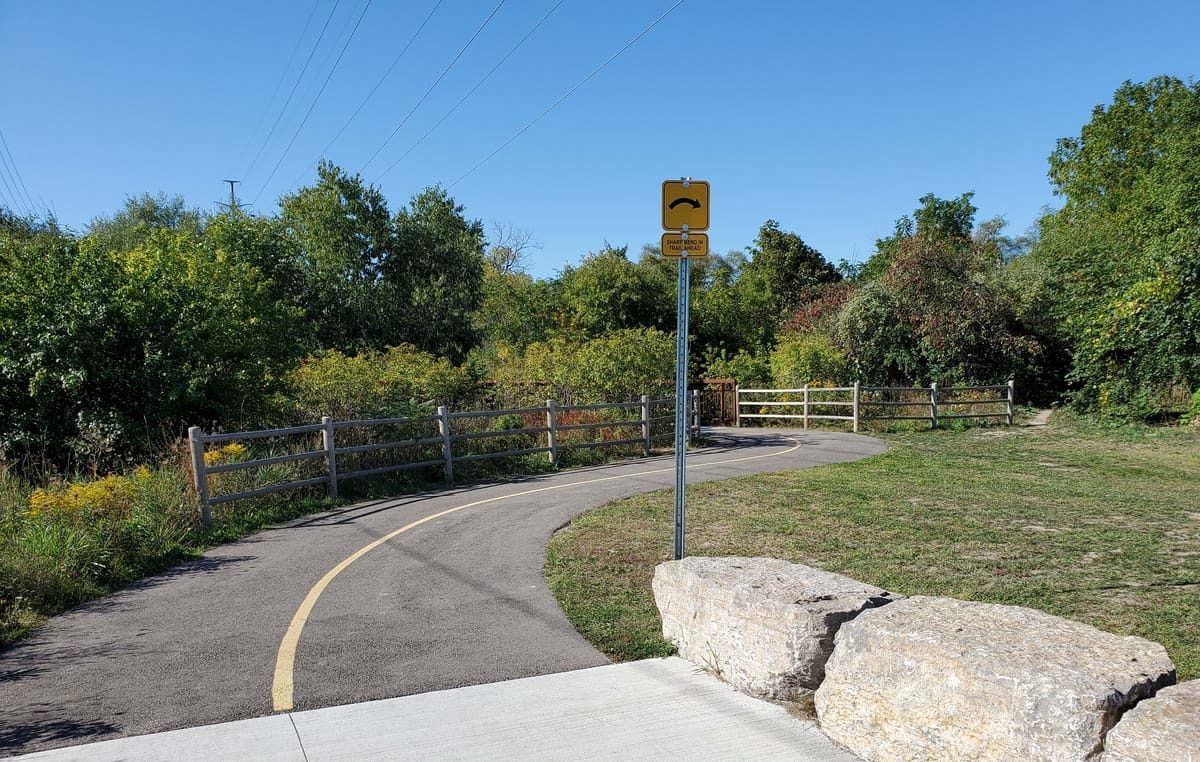 Nine Creeks Trail - Bridge Over Sheridan Creek
