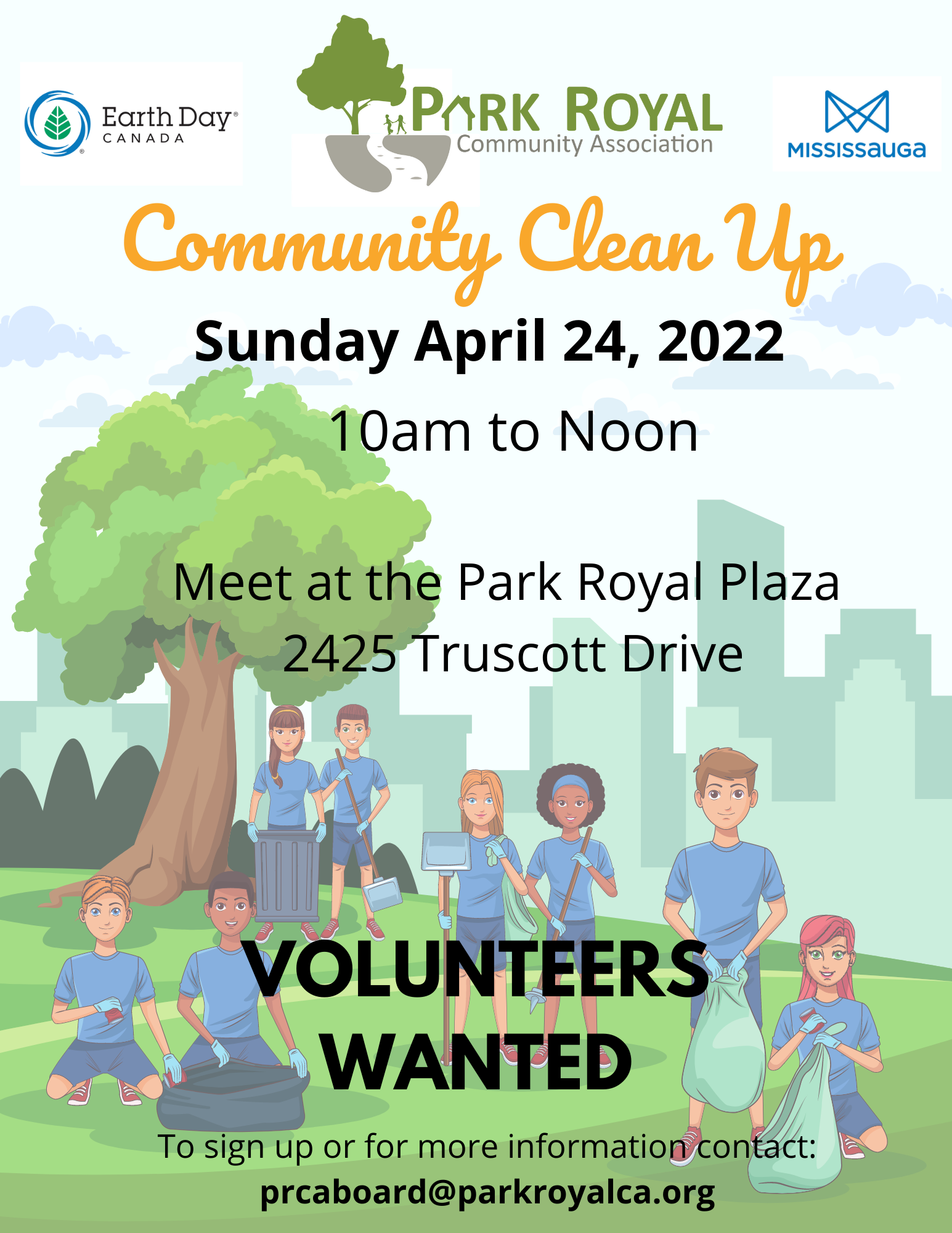 Park Royal Community Clean Up 2022 - Rescheduled