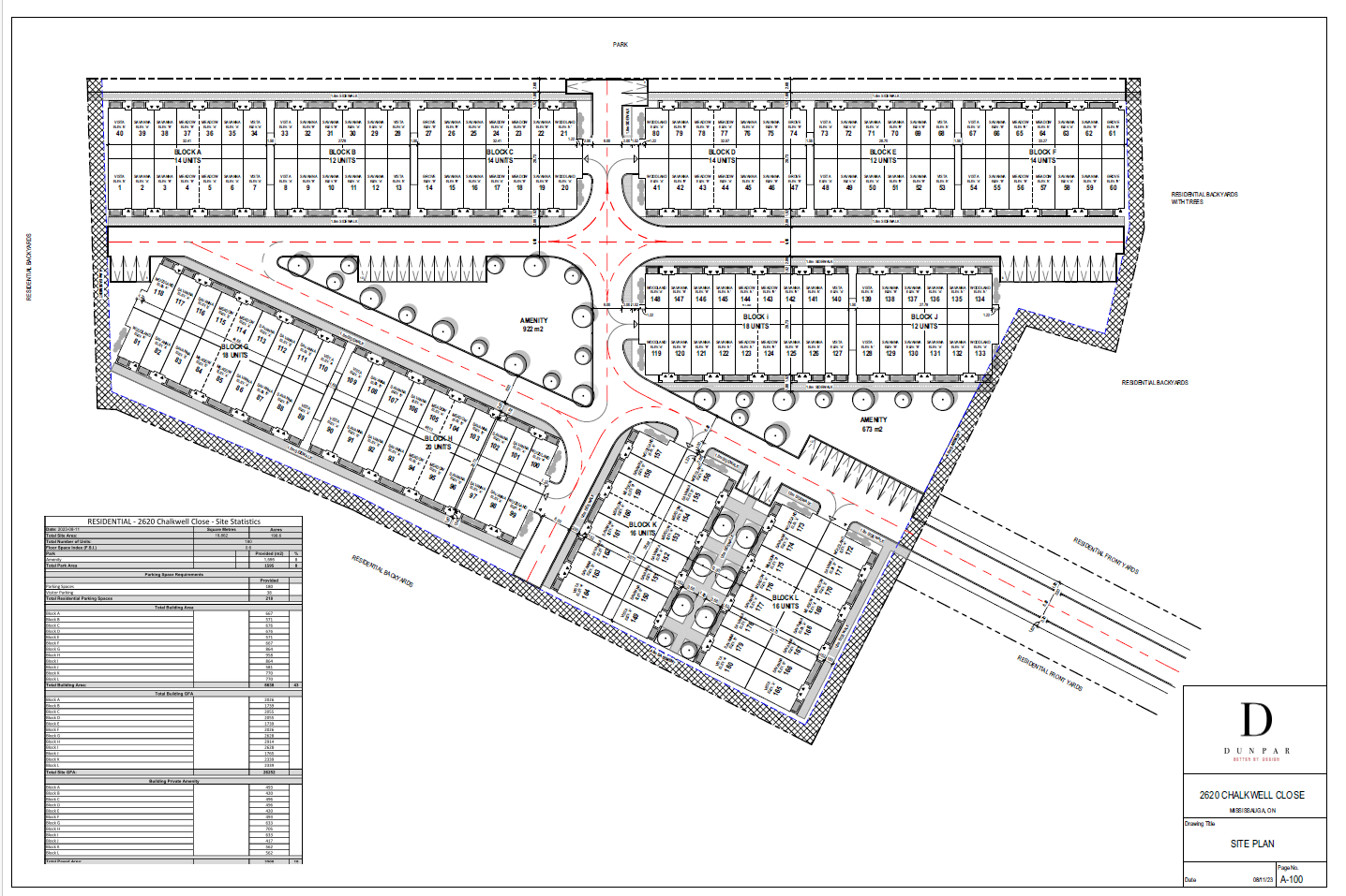 2620 Chalkwell Close 180 townhouse proposal