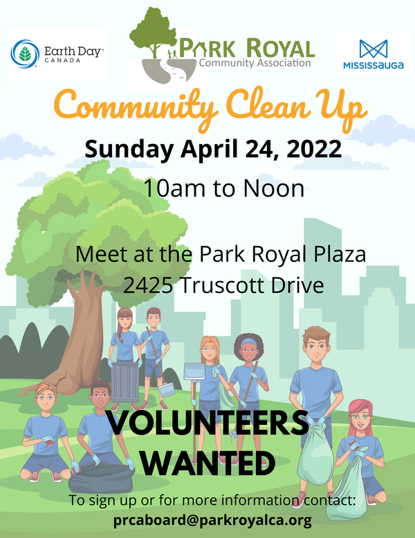 Park Royal Community Clean Up 2022 - Rescheduled