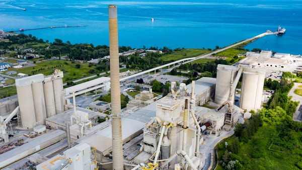 Ariel view of Ash Grove Mississauga Cement Plant